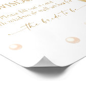 Poster Conseils de mariage Pearl et Prosecco (Coin)