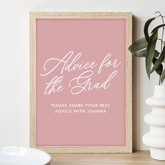 Poster Conseils de Rose Dusty pour le panneau Grad