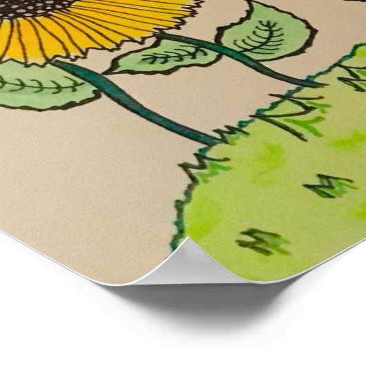 Poster "Conseils d'un tournesol" (Coin)