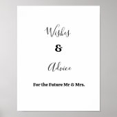 Poster Conseils et conseils minimalistes pour deviner la (Devant)