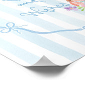 Poster Conseils et souhaits Coquette Whimsical Bow Blue (Coin)