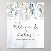 Poster Conseils et souhaits d'eucalyptus d'hiver pour les (Devant)