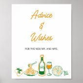 Poster Conseils et souhaits italiens plus rustiques (Devant)