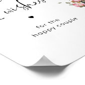 Poster Conseils et souhaits pour les jeunes mariés (Coin)