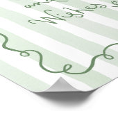 Poster Conseils et souhaits Whimsical Sagge vert Bridal (Coin)