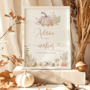 Poster Conseils et vœux Boho Fall in love pour les jeunes