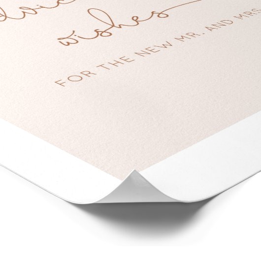 Poster Conseils et vœux d'amour pour les jeunes mariés (Coin)