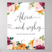 Poster Conseils et vœux d'automne de Bourgogne pour les j (Devant)