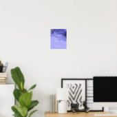 Poster Conseils et vœux de lavande violette bleue (Bureau à domicile)