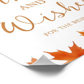 Poster Conseils et vœux de mariage d'automne (Coin)