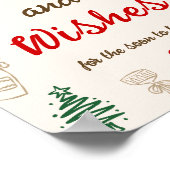 Poster Conseils et vœux de mariage de Noël (Coin)