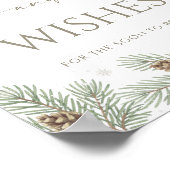 Poster Conseils et vœux de mariage d'hiver (Coin)