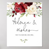 Poster Conseils et vœux floraux de Bourgogne pour jeunes (Devant)