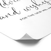 Poster Conseils et vœux floraux rose poudré pour jeunes m (Coin)