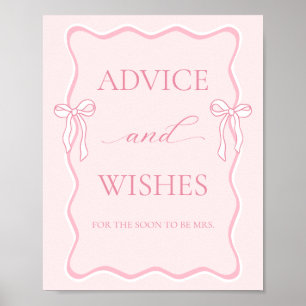 Poster Conseils et vœux pour la fête de fiançailles avant