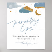 Poster Conseils parentaux Signer Twinkle Star Baby shower (Devant)