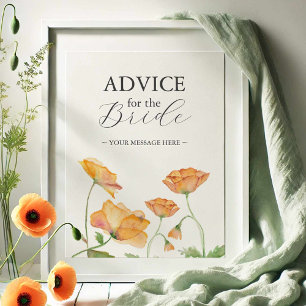 Poster Conseils Pour Le Mariage Floral Marié