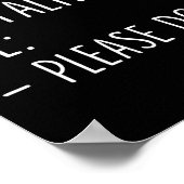 Poster Conseils Sur Comment Me Parler S'Il Vous Plaît Ne (Coin)