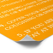 Poster Conseils sur la Covid-19 (Coin)