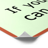 Poster Conseils sur la maladie (Coin)