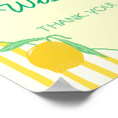 Poster Conseils & Vœux Jaune Vert Citron Diplômé (Coin)