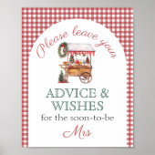 Poster Conseils Wings Red Christmas marché Fête des marié (Devant)