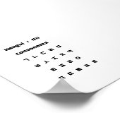 Poster Consentants Hangul / 한 글 자 음 (Coin)