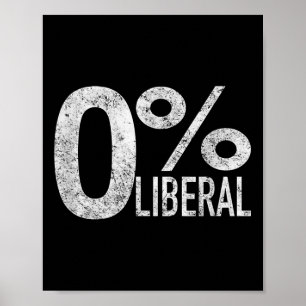 Poster Conservateur par Design Tee Company Anti-libéral