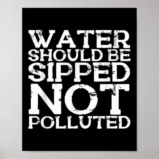 Poster Conservation de l'eau Protection De l'environnemen (Devant)