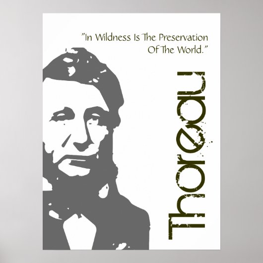 Poster Conservation Thoreau De L'Affiche Mondiale (Devant)