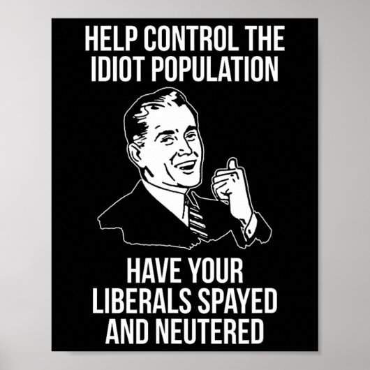 Poster Conservative Republican Libertarian Spayed Neutere (Devant)