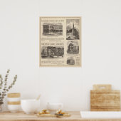 Poster Conservatoire de musique, école, église (Cuisine)