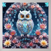 Poster Conserver Crystal Owl Conception ou conception de  (Devant)