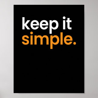 Poster Conserver est un minimalisme simple