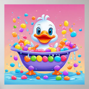 Poster Conserver la conception ou la conception de Canard