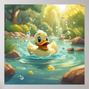 Poster Conserver la conception ou la conception de Canard