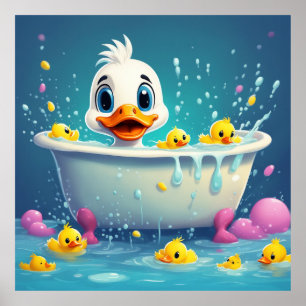 Poster Conserver la conception ou la conception de Canard