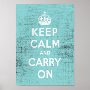 Poster Conserver la toile de fond bleue