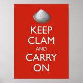 Poster CONSERVER l'affiche CLAM (Devant)