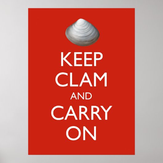 Poster CONSERVER l'affiche CLAM (Devant)