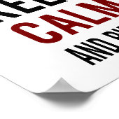 Poster Conserver le calm Ride (taille d'image standard) (Coin)