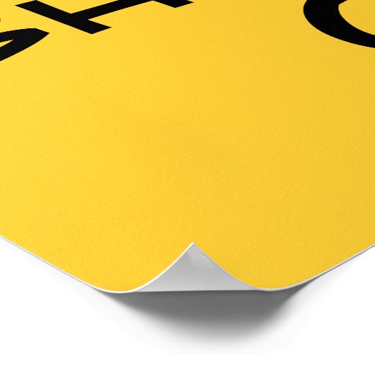 Poster Conserver le calme et Bhangra sur la danse personn (Coin)