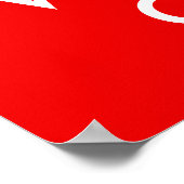 Poster Conserver le calme et écrire sur l'impression (Coin)