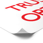 Poster Conserver le calme et faire confiance à votre opto (Coin)