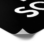 Poster Conserver le calme et jouer Soccer imprimé ou affi (Coin)