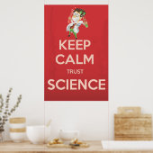 Poster Conserver le calme et la confiance en la science (Cuisine)