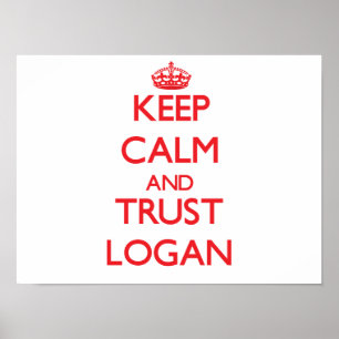 Poster Conserver le calme et la confiance Logan