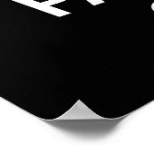 Poster Conserver le calme et la fête sur l'impression ou  (Coin)