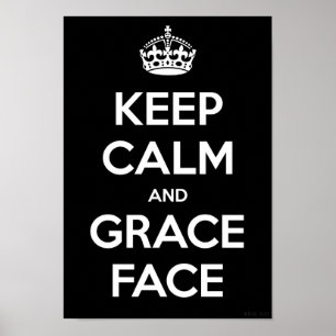 Poster Conserver le calme et la grâce face