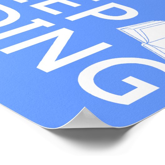 Poster Conserver le calme et la lecture (Coin)